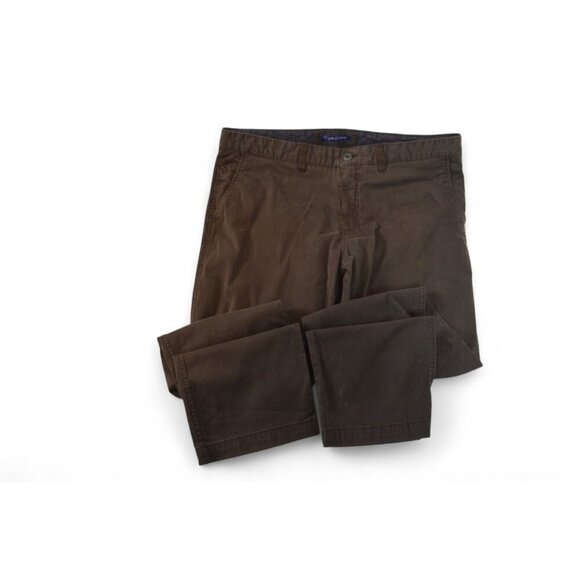 English Laundry Men’s Brown Chino Pants 36W x 32L Cotton Blend Casual Trousers - Picture 2 of 4
